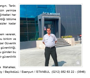 MEBA fabrika güvenliği görevlisi fabrika girişinde