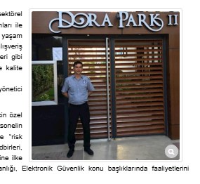 Site ve residence girişinde MEBA güvenlik görevlisi